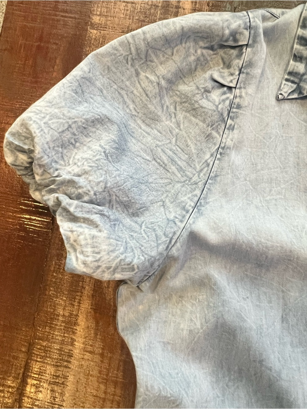 Elan chambray tiered Maxi Dress M - Picture 5 of 10